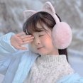 thumbnail image 5 of Cache-oreilles en Peluche Cache-Oreilles Duveteux pour Femmes Cache-Oreilles Pliables en Peluche Cache-Oreilles d'Hiver pour Enfants Filles Garçons Chauffe-Oreilles par Temps Froid, 5 of 5