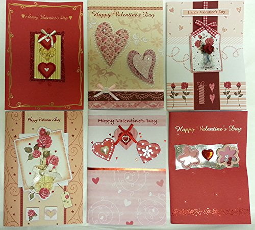 Handmade Valentine's Day Greeting Card Assorted Bulk 36 Pack - Walmart.com