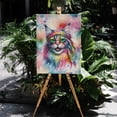 thumbnail image 4 of Hippie Maine Coon Portrait Watercolor Tie-Dye Vintage Styles Vertical Matte Canvas Poster Cat Lover Kitten Owner Gifts Wall Art Home Decor - 00014, 4 of 5