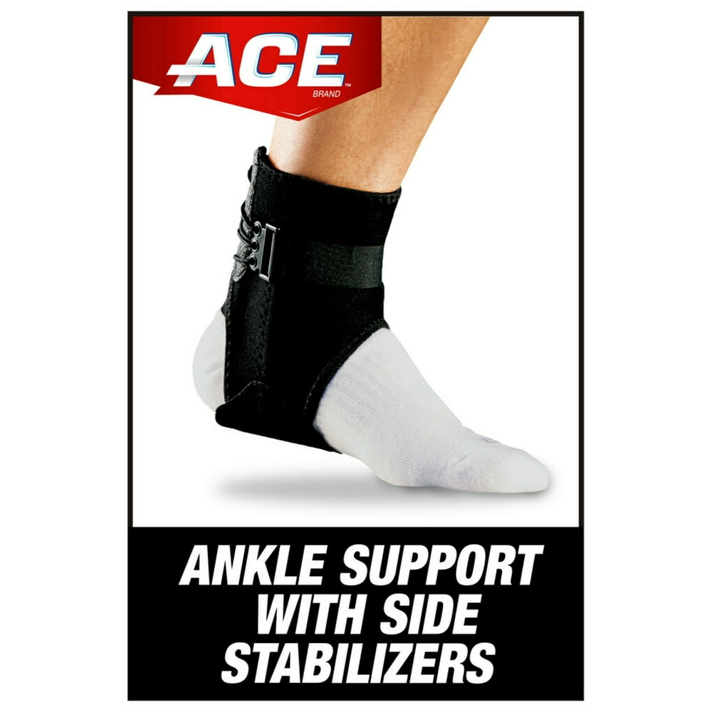 ACE Brand Adjustable Ankle Brace w/ Side Stabilizers