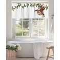 thumbnail image 4 of Monkey Animal Valances for Windows Vine Monkeys Cartoon Decoration Valance Rod Pocket Light Filtering Short Window Treatments Curtains for Kitchen Bathroom Living Room Bedroom, 1 Panel, 42 x 12 Inch, 4 of 7
