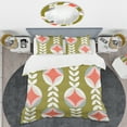 thumbnail image 2 of Designart 'Retro Botanical Pattern I' Mid-Century Modern Duvet Cover Set, 2 of 4