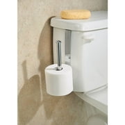iDesign Classico Metal Toilet Paper Holder for Bathroom Storage, Over the Tank, Vertical, Chrome