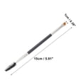 thumbnail image 5 of Unique Bargains 1 Pc Durable Double Head Eyebrow Brush for Bathroom Travel Hotel Toilet Silver Tone Black, 5 of 7