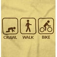 thumbnail image 2 of Crawl Walk Bike Street Sign Humor Toddler Boy Girl T Shirt Infant Toddler Brisco Brands 2T, 2 of 6