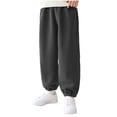 thumbnail image 3 of Umfun Girls Sweatpants Kids Corduroy Jogger Pants Elastic Waist Soft Casual Sweatpants Trousers for School and Weekend Activities, 3 of 8