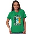 thumbnail image 3 of Smurfs Hate Being Pinched St Paddy Unisex Plus Size Graphic Tee Brisco Brands 2X, 3 of 4