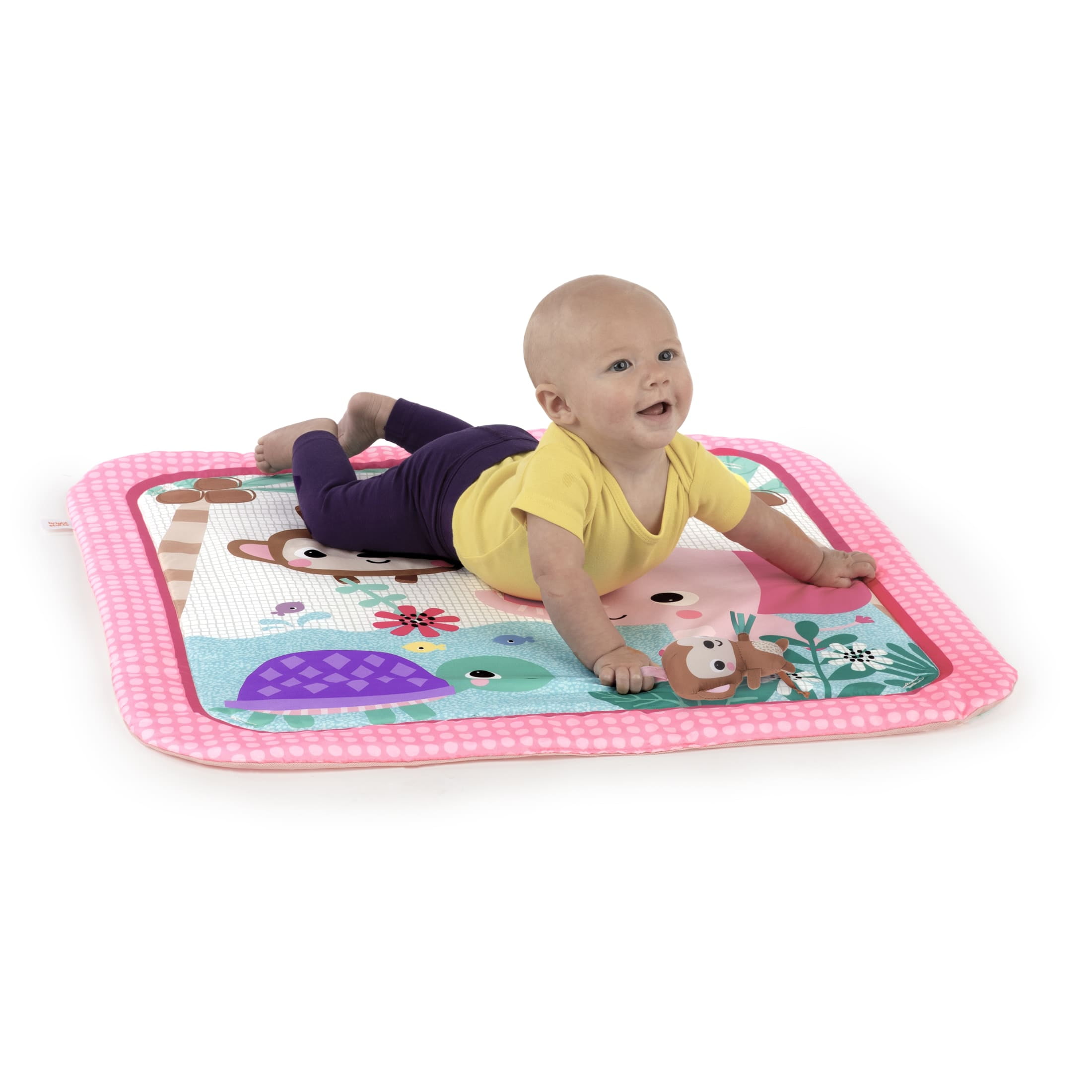 Floral Safari Baby Activity Gym & Play Mat, Newborn+ (Pink)