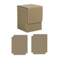 thumbnail image 3 of GARENDE Card Deck Box Collectible Game Holder Baseball Card Gathering Card Protectors PU Khaki, 3 of 9