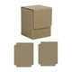 thumbnail image 3 of Caja de baraja de cartas coleccionables de cuero sintético, grande, portátil, para juegos de colección Caqui, 3 of 9