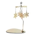 thumbnail image 1 of Candelabro giratorio, portavelas de té, centro de mesa, adorno de regalo, decoración de escritorio para Copo de nieve, 1 of 9