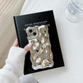 thumbnail image 6 of Wavy Sparkling Phone Case Cute Plating Glossy Bubble Style Luxury Soft Case(for iPhone 13, Silver), 6 of 7