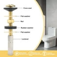 2 Pack Universal Toilet Tank to Bowl Bolt Kits Brass Plated Heavy Duty