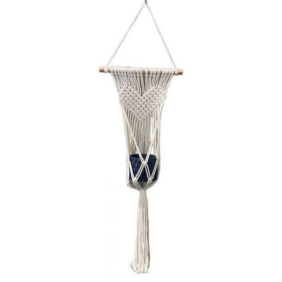 MDR Trading Inc. SC-106.57.452 Macrame With Heart Pattern Hanging Planter