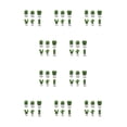 thumbnail image 2 of Wosthever 6 piezas refrigerador mensaje pegatina suculenta cactus decorativo notas tablero titular decoración portátil accesorio blanco Blanco 10piezas, 2 of 6
