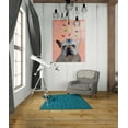 thumbnail image 3 of Epic Art 'White French Bulldog and Butterflies' by Fab Funky Acrylic Glass Wall Art, 24"x36", 3 of 3