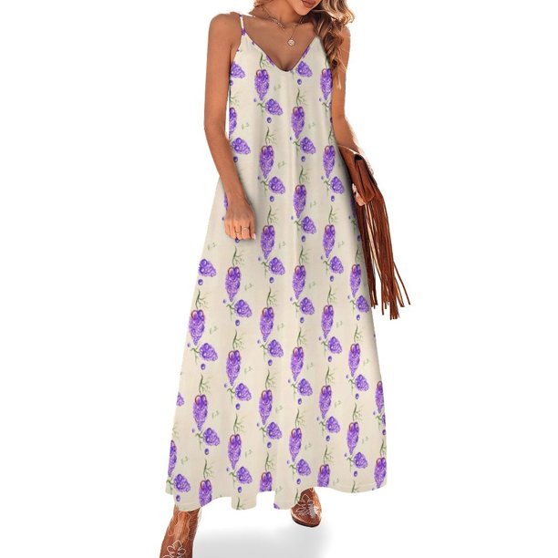 Vestido sin mangas de uvas vestidos de mujer vestidos de ceremonia de verano