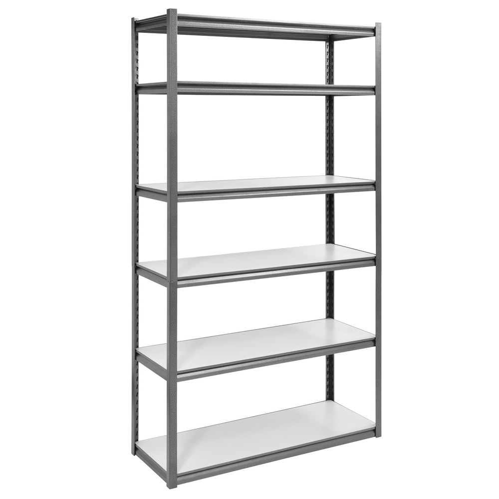 Muscle Rack 48"W x 18"D x 84"H 6Shelf Steel Shelving Unit, 3000 lb