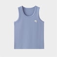thumbnail image 4 of Yanlir Débardeur Sans Manches à Col Rond Uni pour Enfants, Haut Décontracté d'Extérieur Confortable pour Garçons 2 -15 Ans, Tenue d'Été Active, Vêtements d'Été, 4 of 6