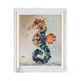 thumbnail image 6 of 1 Set DIY Sea Glass Art Kit with Wooden Frame Handmade Seaglass Wall Art Decoration Framed Sea Glass Artwork Desktop Decoration Birthday Gift, 6 of 10