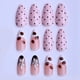 thumbnail image 4 of Uñas postizas adhesivas Dulyork almendra medianas con lunares, 24 piezas, 4 of 6