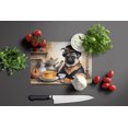 thumbnail image 3 of Pug Fall Kitchen Pumpkins Glass Cutting Board Large 12 in x 15 in, 3 of 5