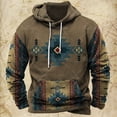 thumbnail image 3 of Sudadera con capucha y estampado vintage para hombre, estilo étnico, para otoño e invierno, ropa informal de gran tamaño para hombre, jersey de calle diario, 3 of 5