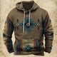 thumbnail image 3 of Sudadera con capucha y estampado vintage para hombre, estilo étnico, para otoño e invierno, ropa informal de gran tamaño para hombre, jersey de calle diario, 3 of 5