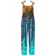 thumbnail image 1 of Gibobby Monos de Moda Mono informal con estampado floral y tirantes ajustables para mujer(Aqua， M), 1 of 4