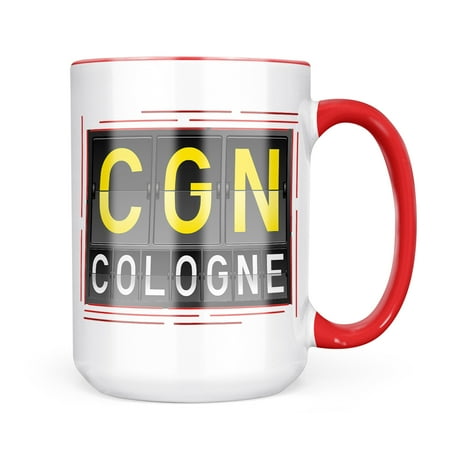 

Neonblond CGN Airport Code for Cologne Mug gift for Coffee Tea lovers