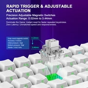 Aula WIN60 HE 60% Mechanical Keyboard Wired, Hall Effect Gaming Keyboard Magnetic Switch Hot Swappable, Adjustable Actuation Rapid Trigger Mode 8000Hz Polling Rate, RGB Keyboard 60 Percent Design
