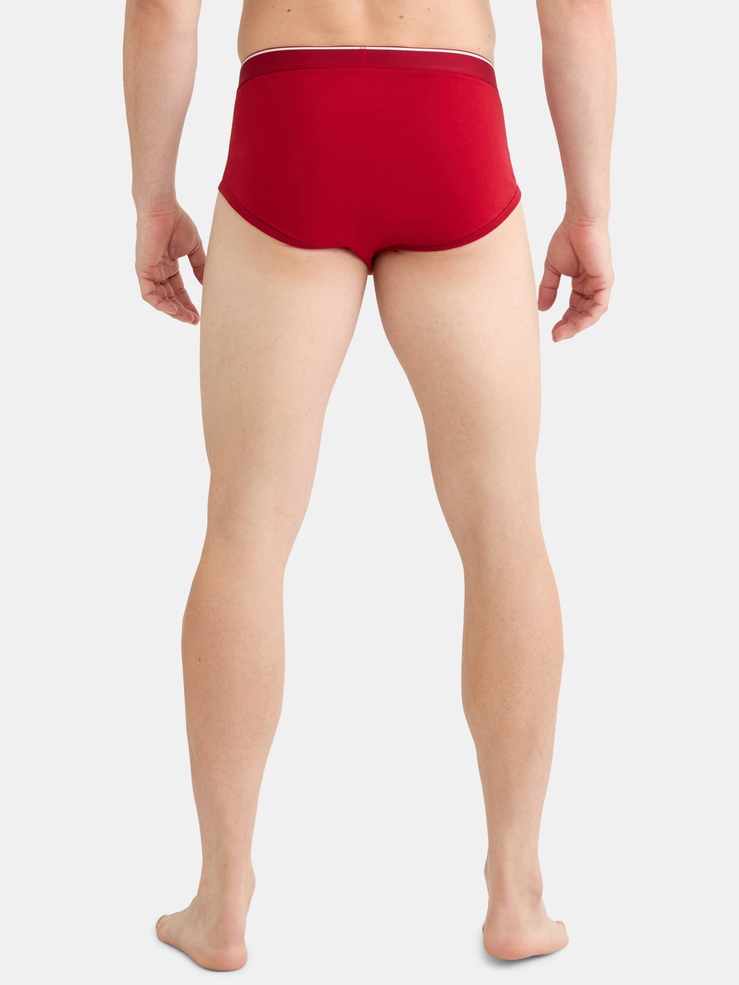 George Men's Cotton Blend Stretch Mid-Rise Brief, 6-Pack, Sizes S-2XL