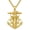 B, variant on Patron Saint Necklace for Men, 14K Gold Plated St. Michael Medal, Protection Amulet Jewelry Gift