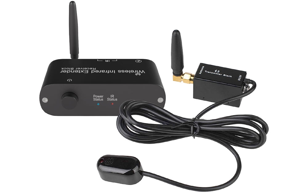 Wireless Dual Band IR Remote Control Extender Repeater Up to 600 ft 