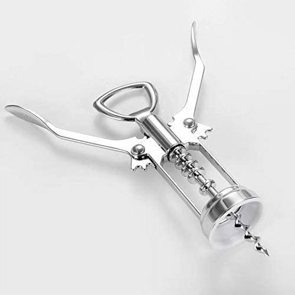 Scheam Wine Opener, Multifunctional Wing Corkscrew Wine Bottle Opener for all Cork Stoppered and Beer Cap Bottles, Luxury Waiter Corkscrew with Stopper Set for Wine Enthusiast, Waiters