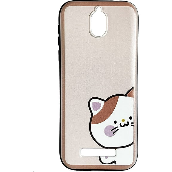 Compatible for Blu View 2 B131DL B130DL TPU 1-Piece Cover Case   Tempered Glass - Cat