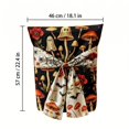 thumbnail image 3 of Vintage Spooky Mushroom Ghost Print Chair Cover, Decorative Bow Halloween Chair Protector for Dining Chair Decor, Halloween Party Dining Chair Ornament, 3 of 7