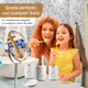 thumbnail image 3 of Juego De Accesorios Para Baño Con Diseño Mármol Elegante blanco dorado, 3 of 5