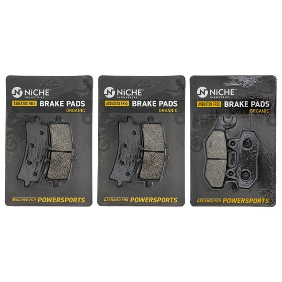 Niche Brake Pad Set for Triumph Thruxton 1200R Front Rear Organic 2017-2018 MK1002749
