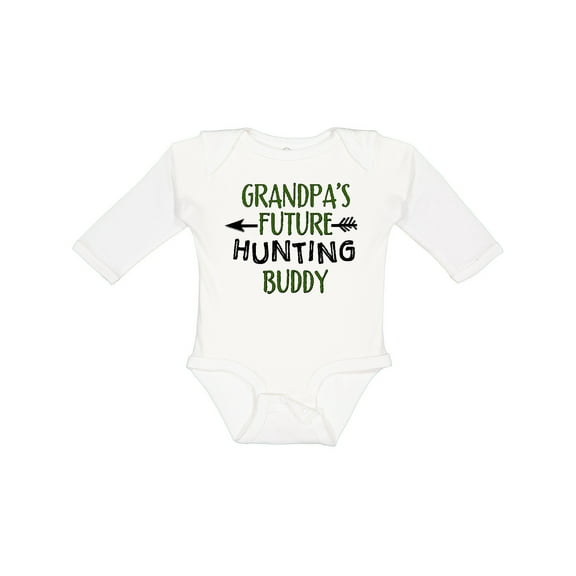 Inktastic Grandpas Future Hunting Buddy Boys or Girls Long Sleeve Baby Bodysuit