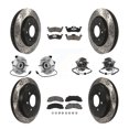 thumbnail image 1 of Transit Auto Front Rear Hub Bearing Assembly Coated Disc Brake Rotor and Ceramic Pads Kit (10Pc) for Car 2011-2014 Ford Expedition Lincoln Navigator RWD - Left Right Side (Driver Passenger) KBB-132685, 1 of 11