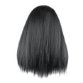thumbnail image 2 of DOPI Black Wig Hair Wigs For Women Synthetic Straight 26inch Long Headband wig, 2 of 5