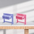 thumbnail image 5 of Acrylic Eyelash Display Holder With 10 Hangers False Lash Display Rack Try On Case Organizer Board for Women Retail Show Personal Exhibition Lilac Lilac, 5 of 9