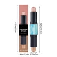 thumbnail image 3 of HYLLai Double-Ended Highlight & Contour Stick – Creamy, Blendable Formula for On-the-Go Sculpting & Glow (C), 3 of 9
