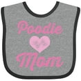 thumbnail image 3 of Inktastic Poodle Mom Cute Dog Gift Girls Baby Bib, 3 of 4