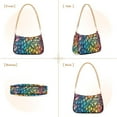 thumbnail image 7 of FORMRS Womens Shoulder Bag with Chain Strap Clutch Purse Cute Tote Handbag, Colorful Dragon Scales Pattern, 7 of 7
