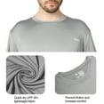 thumbnail image 5 of Tuna Fishing Shirts for Men Long Sleeve UPF 50+ UV Sun Protection Rash Guard Quick Dry for Hiking Running Swimming (Grey L 1#), 5 of 5