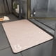thumbnail image 4 of Yuarrent Estera de baño de tierra de diatomeas, amplia aplicación, estera de baño rectangular de secado rápido, estera de baño de diatomita Decoración del hogar café, 4 of 6