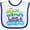 White and Royal, variant on Inktastic Truck Driver Daddy Boys or Girls Baby Bib