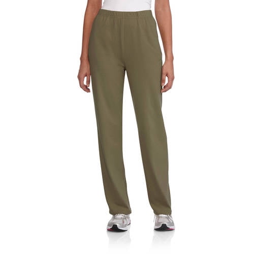 Women S Basic Knit Pull On Pants Available In Regular And Petite Walmart Com